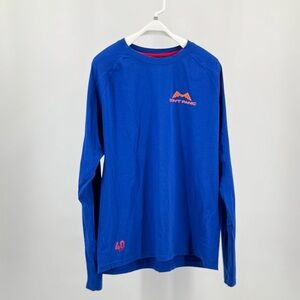 Musto Men’s Blue Long Sleeve Crew Neck “Don’t Panic” UPF 40 Shirt Size XL